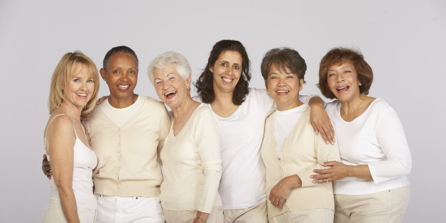 Group of mature and senior women, smiling, portrait